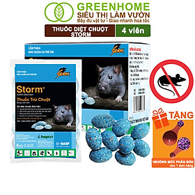 Mua Thuốc Diệt Chuột Greenhome  Storm  Sinh Học Thế Hệ Mới  Tận Gốc  Cả Tổ  An Toàn Với Người  Vật Nuôi