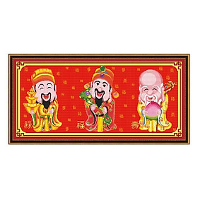 Tranh thêu Phúc Lộc Thọ ms 30238