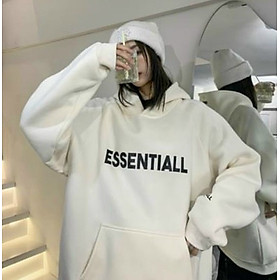 Áo Hoodie in chữ Essen, Chất Nỉ Bông Cotton Dày Dặn Có kèm video ảnh thật, Áo nỉ Hoodie tial , áo nỉ bông hoodie unisex nam nữ, Hoodie es Nỉ Bông Hàng Đẹp Cao Cấp