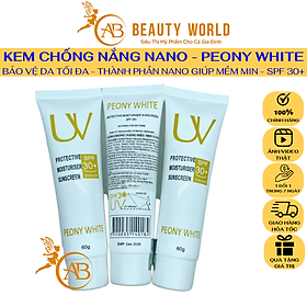 Kem Chống Nắng PEONY WHITE NANO - Protective Moisturiser Sunscreen SPF30+ 60ml - Chống Lại Mọi Cái Nắng