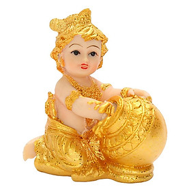Gold Rush Baby Figurine Statue Desktop Shelf Decoration
