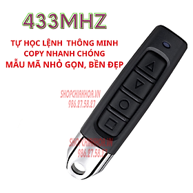 Điều khiển cửa cuốn ngón tay học lệnh thông minh tần số 433mhz