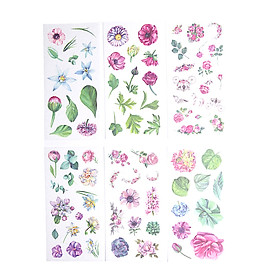 Sticker Dán Trang Trí ( Bộ 6 Tấm ) - Mùa Hoa