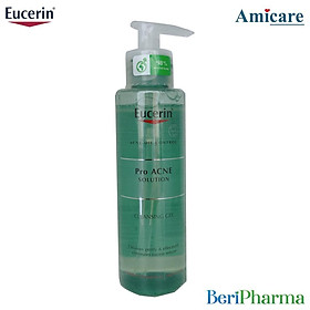 Eucerin Proacne Cleasing Gel - Gel Rửa Mặt Dành Cho Da Nhờn Mụn 200ml