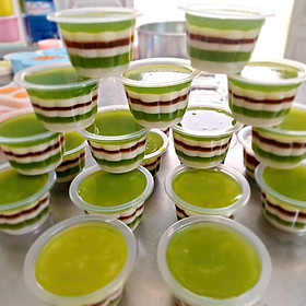 Mua  Hiệu Vĩnh Trường  Bộ 50 Hủ Làm Bánh Flan Rau Câu Hình Hoa Có Nắp Tiện Dụng