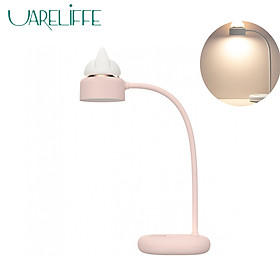 Uareliffe LED Table Lamp Cat Shape Charging Folding Night Lamp Dual Light Source Design Three Gear Adjustment Bedside Night Light 360ºRotation Adjustment Desk Lamp For Reading Bedroom Use