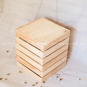 Thùng gỗ pallet vuông/Wooden pallet