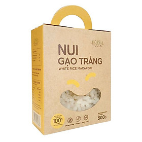 Nui gạo trắng Hoa Sữa Foods hộp 500g - hoàn toàn từ gạo sạch, an toàn
