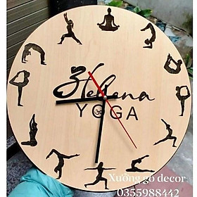 Mua Đồng Hồ Yoga Bằng Gỗ Treo Tường Độc Đáo