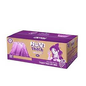 Thùng 24 Túi NuVi Thạch Trái Cây Nho Túi 110ml - Thương Hiệu NUTIFOOD