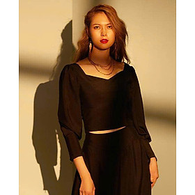 Áo Croptop Ôm Aria TOP179 thời trang thiết kế Hity