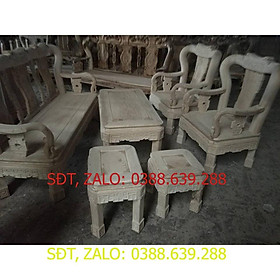 ​Bộ bàn ghế minh quốc triện gỗ sồi nga