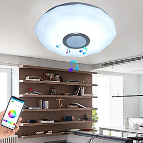 LED Music Ceiling Light Fixture Remote Control Colour Changing Ceiling Lamp