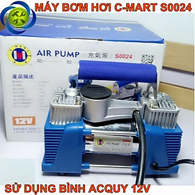 Máy bơm hơi dùng bình Acquy C-Mart S0024 - DỤNG CỤ CƠ KHÍ THANH TRÚC