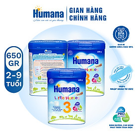 Combo 3 lon Sữa bột Humana gold plus 3 650g