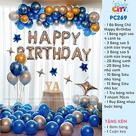 Mua Combo set trang trí sinh nhật cho bạn và người thân ( phù hợp cho Bé Trai Bé Gái Và Ngưới Lớn ) - PartyCityvn CB7