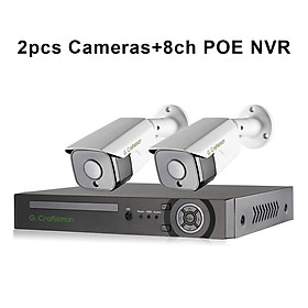 XMeye Mới nhất 25 khung hình/giây 5MP Nhận diện khuôn mặt Bộ công cụ hệ thống an ninh camera IP POE Camera quan sát chống nước âm thanh Giám sát video AI Onvif NVR Ổ cứng tích hợp: Không có