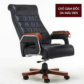 Mua Ghế Giám Đốc  Ghế Chủ Tịch Ghế Văn Phòng Làm Việc Dành Cho Các Cấp Lãnh Đạo Xoay 360 Độ Nệm Cao Su  Da PU Cao Cấp Chân Gỗ Chắc Chắn