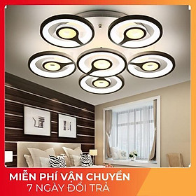 Mua Đèn ốp trần trang trí phòng khách phòng ngủ (5+1) cánh tròn có 3 chế độ sáng kèm điều khiển tăng chỉnh sáng - Mã 2047/51