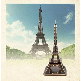 Mô hình giấy 3D - Led tháp Eiffel - (L091h) - Kiến trúc có đèn led