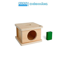 Đồ chơi trẻ em Oreka Montessori Hộp thả Khối hộp Chữ nhật - 0120300