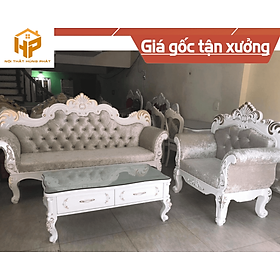 Mua Sofa Tân Cổ Điển khung gỗ giá rẻ