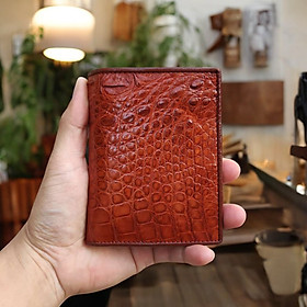 Ví cá sấu da bụng hông đẹp nhẹ nhàng. Dáng đứng trẻ trung!