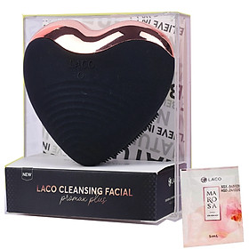 Máy rửa mặt LACO LUXURY Chính hãng tặng test sửa rửa mặt - Làm sạch sâu, massage, nâng cơ, tan nọng cằm, đẩy tinh chất