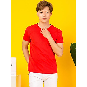 Áo thun trơn titishop at536 màu đỏ