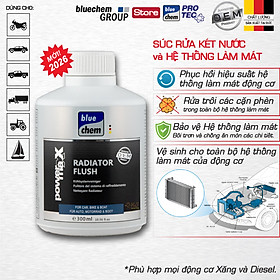 Dung dịch Bluechem Vệ sinh Két nước làm mát Động cơ (Radiator Flush) 300ml