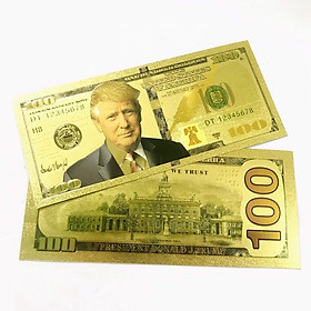 Mua Tờ lưu niệm 100 USD hình Tổng Thống Trump bằng plastic mạ màu vàng  sưu tầm độc lạ  quà tặng bạn bè người thân thú vị - TMT Collection - SP005230