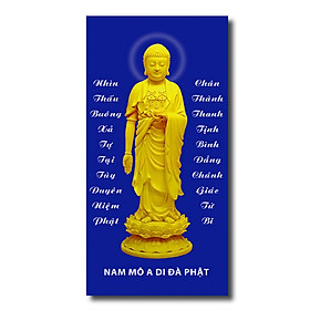 Mua Tranh gỗ treo tường trang trí nhà cửa mẫu phật adida tượng vàng  tam thánh  thích ca mâu ni  Tranh Phật Giáo HPV-133