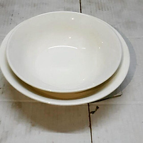 Mua Xả Kho set 2 Tô loe sứ trắng bát tràng