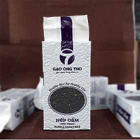 Gạo Nếp Cẩm - Gạo Ông Thọ Túi 1Kg - Thơm ngọt mềm dẻo, tốt cho sức khỏe