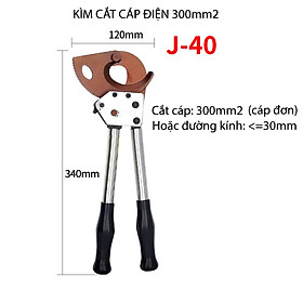 Mua Kìm cắt cáp điện cầm tay J40  dùng cho cáp đơn 300mm2 hoặc đường kính cáp tới 30mm