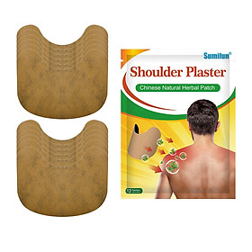 12 Pieces Natural Shoulder Patch Pain Plaster 5x3.9in for