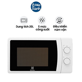 Mua Lò Vi Sóng Electrolux Để Bàn EMM20K18GWI - Dung tích 20L - Hàng Chính Hãng