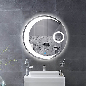 Mua Gương nhà tắm cảm ứng LED thông minh  Gương treo tường thiết kế mặt trăng cao cấp Bảo Long