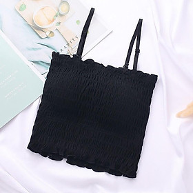 Áo quây - Áo hai dây nhún chun siêu xinh hàng Quảng Châu cao cấp, có đệm lót và dây điều chỉnh