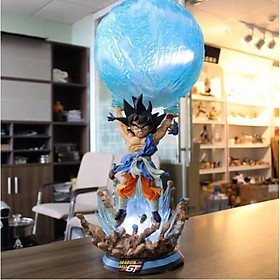 Mô hình Figure Dragon ball Songoku chưởng Genki hủy diệt có Led 50cm