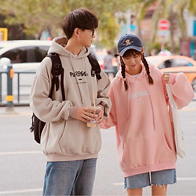 Áo Khoác Nỉ Hoodie Nam Nữ PURBSSO 2 Lớp Dày Dặn Cotton Phong Cách Hàn Quốc Free Size Dưới 70kg KNN36