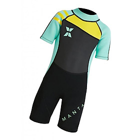 Kids Wetsuit,2.5mm Neoprene Thermal Swimsuit,Short Sleeve Kids Wet Suits for Swimming Scuba Diving,Full Wetsuit for Girls Boys