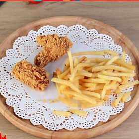 Mua (set 10 miếng) Giấy Thấm dầu ăn  hút dầu mỡ họa tiết hoa văn đục lỗ -❖Khuyenmai247❖