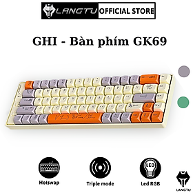 Mua Bàn Phím Máy Tính Cơ Gaming Hotswap Langtu GK69 (Bản GK65 Pro) Triple Mode Không/Có Dây Hàng Chính Hãng