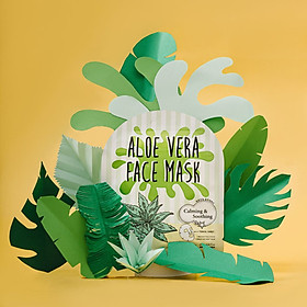 BỘ 10 MIẾNG ĐẮP MẶT NẠ DƯỠNG TRẮNG DA LÔ HỘI HÀN QUỐC LOOKATME ALOE VERA