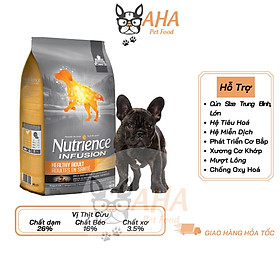 Thức Ăn Hạt Cho Chó Bulldog Nutrience Subzero Bao 500g Xương Cơ Khớp, Mượt Lông - 6 Loại Thịt Cá, Rau Củ, Trái Cây