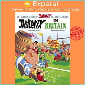 Sách - Asterix: Asterix in Britain - Album 8 by Albert Uderzo (UK edition, hardcover)