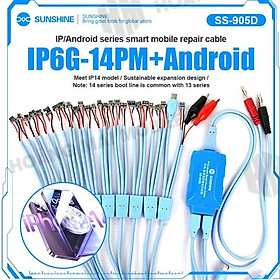 Mua Dây cấp nguồn cho iPhone & Android SUNSHINE SS-905D (7 đầu từ 6P đến 14PM + 18 đầu Andoid)