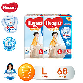 Combo 2 tã quần Huggies Pants Super Jumbo L68