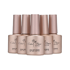 6PCS Gel Nail Polish Set Base Coat Top Coat Four Colors Long Lasting Nail Polish